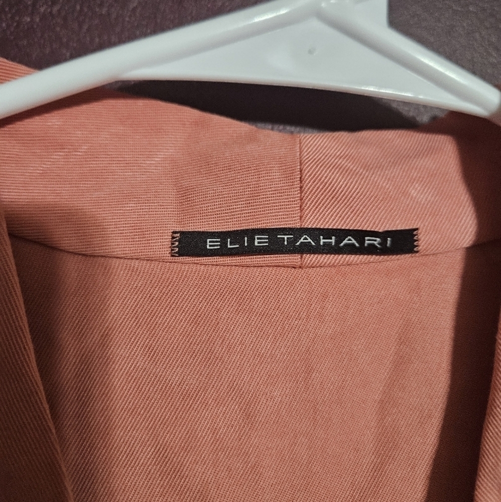Elie Tahari Peach Wrap Dress! - Picture 2 of 7